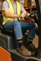 Arbeitssocken – 5 Paar mit Verstärkter Ferse & Dämpfender Frotteesohle, OEKO-TEX Zertifiziert, Ideal für Sicherheitsschuhe