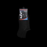 GIANVAGLIA® 12 paar Deluxe Baumwolle Sneaker Socken Unisex 35-40 schwarz