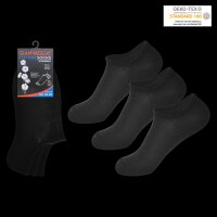 GIANVAGLIA® 12 paar Deluxe Baumwolle Sneaker Socken Unisex 41-46 schwarz