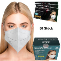 50 Stück FFP2 Maske Securex Atemschutzmaske...
