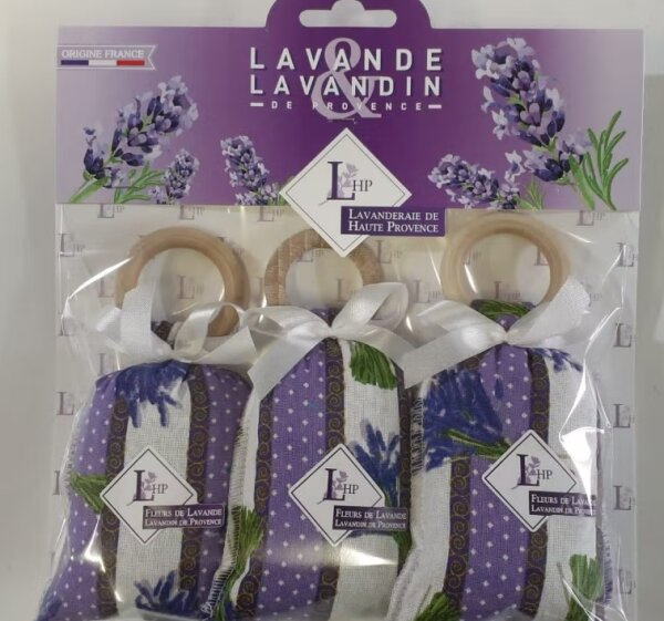 Lavendel-Duftsäckchen im 3er-Geschenkset mit duftintensiven