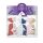 3 Lavendel- und Lavandin-Beutel im Patchwork Stoff aus Frankreich - Provence
