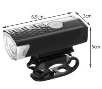 Fahrradlicht + Rücklicht USB LED