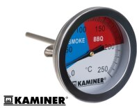 BBQ Grill Thermometer Edelstahl Analog Smoker Gasgrill Räucherofen Einbau Deckel bis 250°C