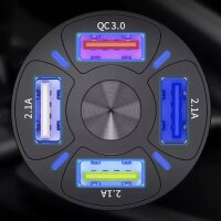 4 fach USB Autoladegerät + Xtrobb Kabel