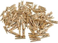 Mini-Holzschnallen - Set a 100 Stk.