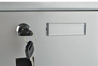 Briefkasten Wandbriefkasten Postkasten mit Schlüssel - Silber