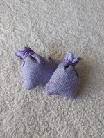 5er Set Lavendelsäckchen Leinen in lila ca. 6x8 cm...