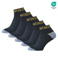 5 Paar Arbeitssocken Socken Baumwolle WORKER Socks kurz...