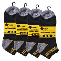 5 Paar Arbeitssocken Socken Baumwolle WORKER Socks kurz...