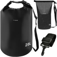 Wasserdichter Packsack - Wasserfester Packbeutel mit Tragegurt - Robuste Bootstasche f&uuml;r Wassersport - Trekkingsack 10/20/30 Liter Seesack
