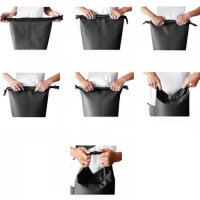 Wasserdichter Packsack - Wasserfester Packbeutel mit Tragegurt - Robuste Bootstasche f&uuml;r Wassersport - Trekkingsack 10/20/30 Liter Seesack