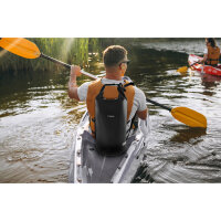 Wasserdichter Packsack - Wasserfester Packbeutel mit Tragegurt - Robuste Bootstasche für Wassersport - Trekkingsack 10 Liter Seesack