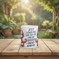 Lustige Tasse mit Spruch – Faultier Büro Geschenk – Sarkastische Kaffeetasse für Kollegen – Humor Geschenk Idee – 11oz - 330ml Hellgrün