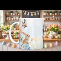 Ostertasse Hase Küken | Osterbecher Keramik | Geschenk für Kinder & Familie | Frühlingsdeko Küche | 5 Motive zur Auswahl Geschenkidee