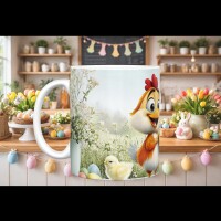 Ostertasse Hase Küken | Osterbecher Keramik | Geschenk für Kinder & Familie | Frühlingsdeko Küche | 5 Motive zur Auswahl Geschenkidee
