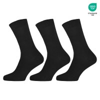 12 Paar Unisex Baumwolle Business Socken Schwarz...