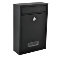 Sicherheitsbriefkasten Zeitungsbriefkasten Schwarz