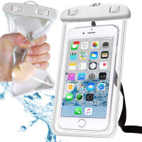 Wasserdichtes Geh&auml;use f&uuml;rs Handy - wei&szlig;e...