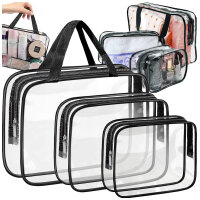 Transparente Kosmetiktasche f&uuml;r die Reise 3 in1...