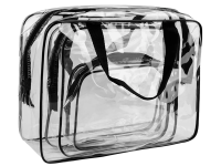 Transparente Kosmetiktasche f&uuml;r die Reise 3 in1 Flugzeug Organizer