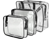 Transparente Kosmetiktasche f&uuml;r die Reise 3 in1 Flugzeug Organizer