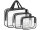 Transparente Kosmetiktasche f&uuml;r die Reise 3 in1 Flugzeug Organizer