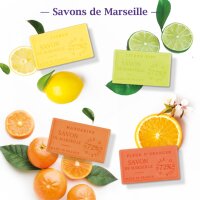 Original französische Marseille-Seife LHP | 39 verschiedene Sorten | 100g Naturseife aus der Provence | Traditionelle Pflanzenölseife Festes Stück Fleur de Lotus - Lotusblüte