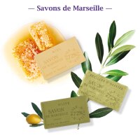 Original französische Marseille-Seife LHP | 39 verschiedene Sorten | 100g Naturseife aus der Provence | Traditionelle Pflanzenölseife Festes Stück Verveine - Eisenkraut (Verbena)