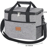 Kühltasche, Isoliertasche 20 Liter inkl. 2 Kühlpacks – Thermo-Falttasche für Auto, Strand & Familie – Kühlbox Softside