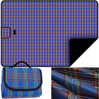 Picknickdecke 145x180 Picknickmatte, Stranddecke, wasserdicht, XXL, faltbar, groß, für Camping, Strand, Garten, Picknicks, Ausflüge, Reisen, Outdoor-Matte, Feuchtigkeitsschutz, leicht zu reinigen, leicht, tragbar, mit Griffen, aufrollbar, bequem, weich, l