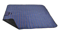 Picknickdecke 145x180 Picknickmatte, Stranddecke, wasserdicht, XXL, faltbar, groß, für Camping, Strand, Garten, Picknicks, Ausflüge, Reisen, Outdoor-Matte, Feuchtigkeitsschutz, leicht zu reinigen, leicht, tragbar, mit Griffen, aufrollbar, bequem, weich, l