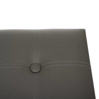Sitzpouf mit Stauraum grau, faltbarer Würfel, praktisches Design und Ordnung in einem